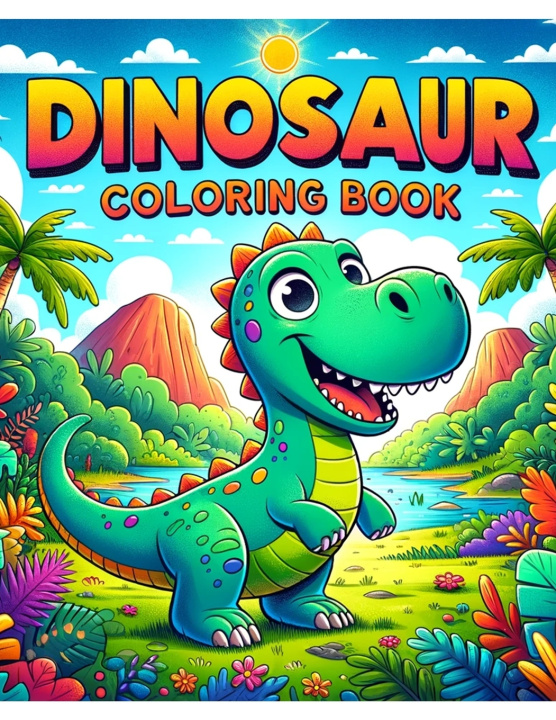 Kniha Dinosaur Coloring Book Eddie Cummings Art