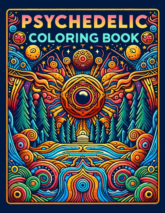 Knjiga Psychedelic Coloring Book Santos May Art