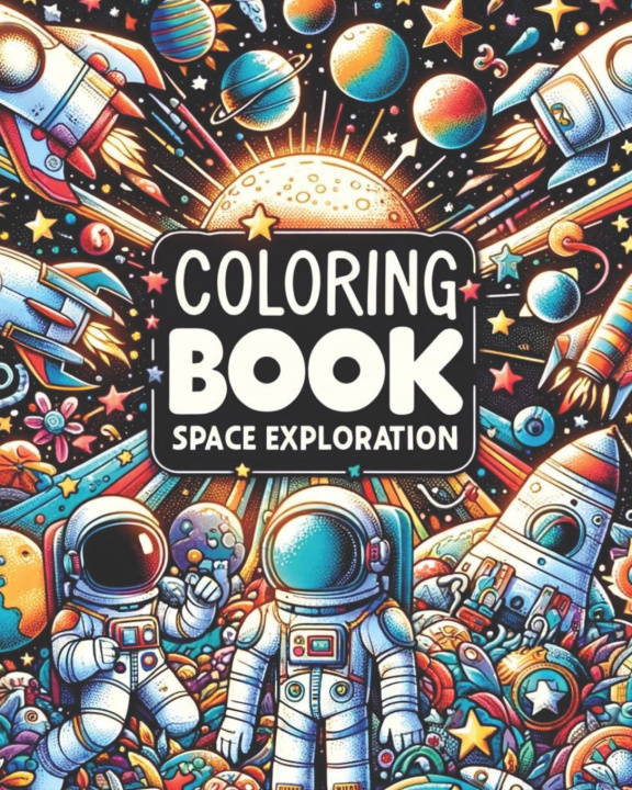 Könyv Space Exploration Coloring Book Sophie Hagen