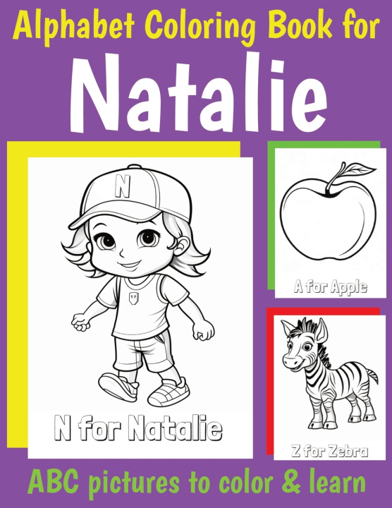 Knjiga ABC Coloring Book for Natalie My Little Book Of