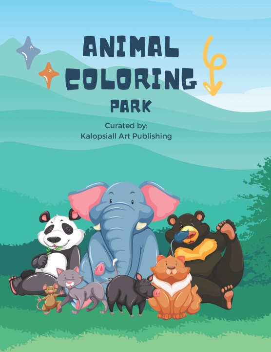 Libro Fun Animal Coloring Book Kalopsialll Art Publishing