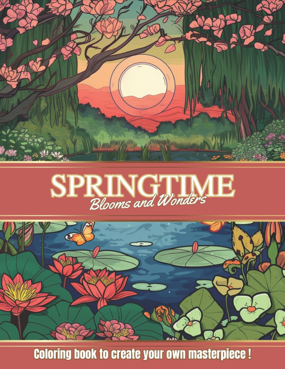 Kniha Springtime Coloring book Clara Montclair