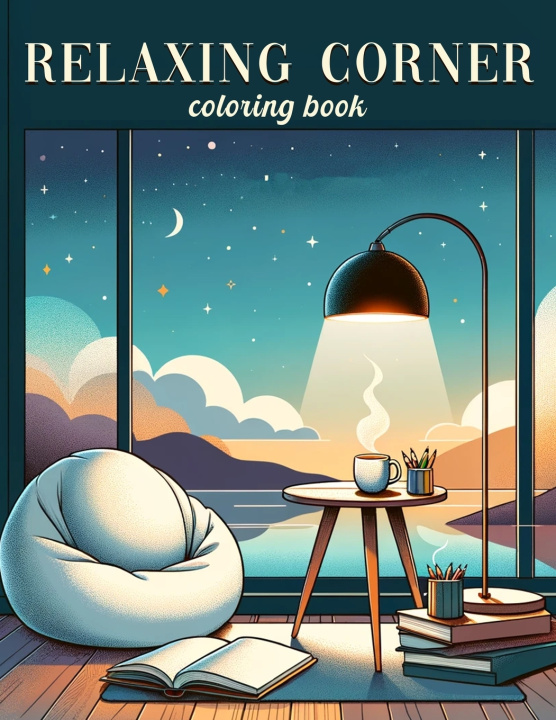 Libro Relaxing Corner Coloring book Oliver Lamb Art