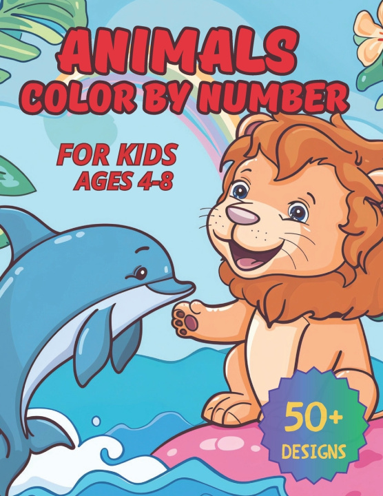 Libro Animals Color by Number for Kids Ages 4-8 Zara Brown
