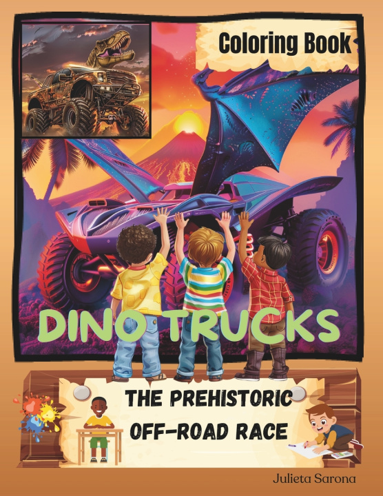 Knjiga MONSTER DINO TRUCKS Julieta Sarona