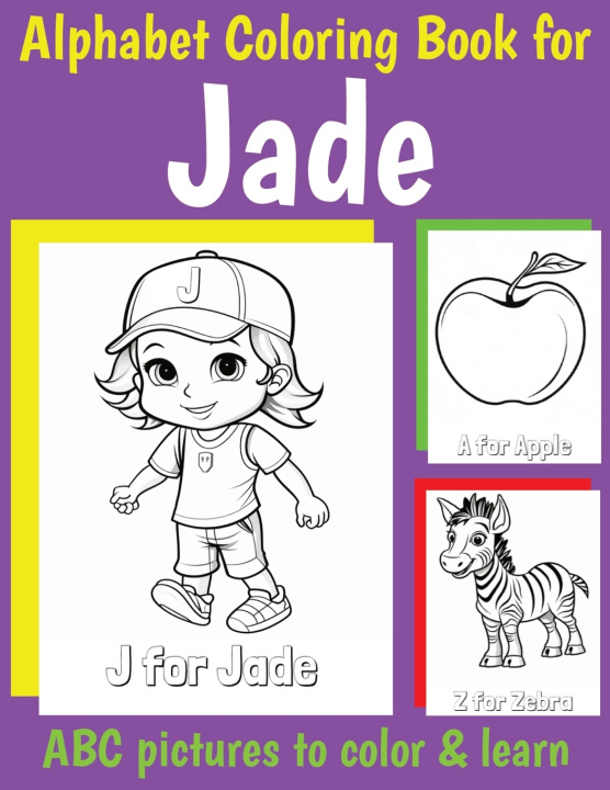 Kniha ABC Coloring Book for Jade My Little Book Of