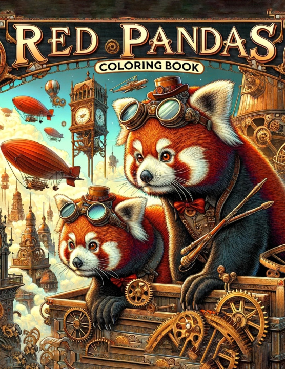 Knjiga RED PANDAS Coloring book winter art