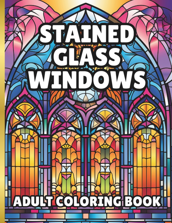 Kniha Stained Glass Window Coloring Book Charles D Wolff