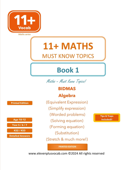 Kniha 11+ Maths - Book 1 Girish Chaudhary