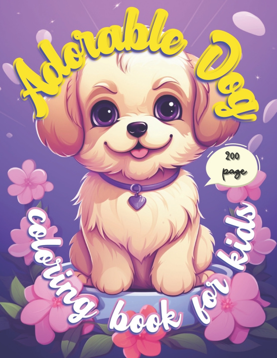 Knjiga Adorable Dog Coloring Book For Kids Sala Educational
