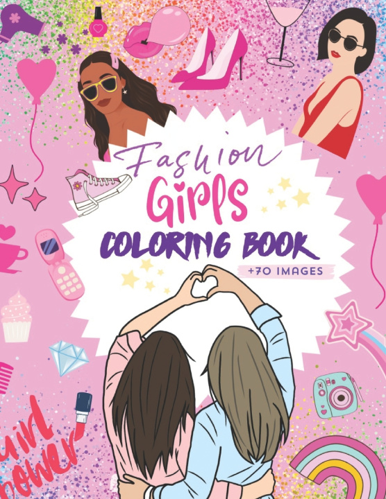 Boek Fashion Girl Coloring Book Letizia Castello