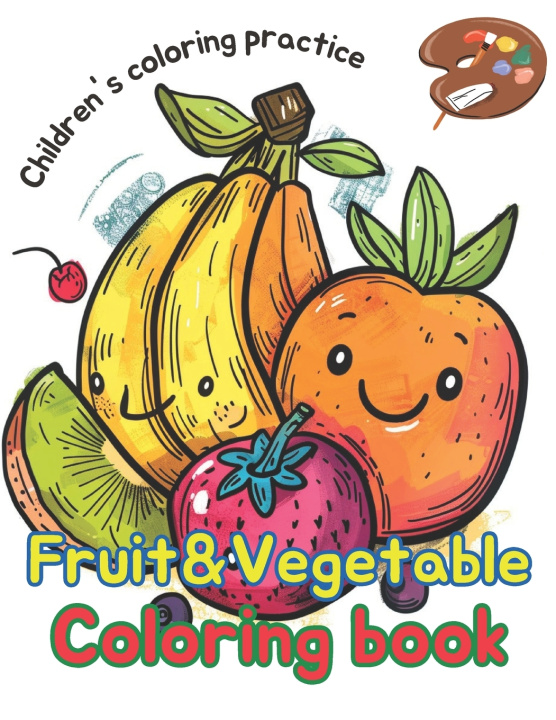 Könyv coloring book fruit&vegetable Kim Minhee