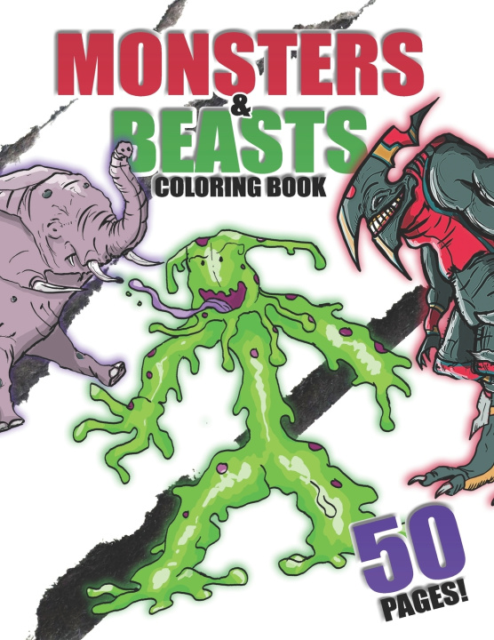 Könyv Monsters & Beasts Coloring Book Dan Francis