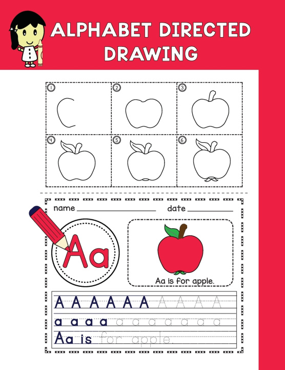 Knjiga Alphabet Directed Drawing Lara Nikoloff