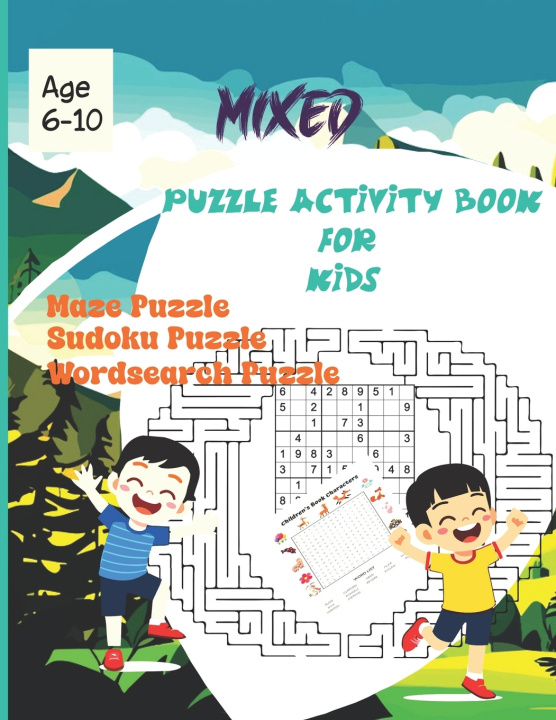 Libro Mixed Puzzle Activity for Kids Age 6-10 Angela Publication