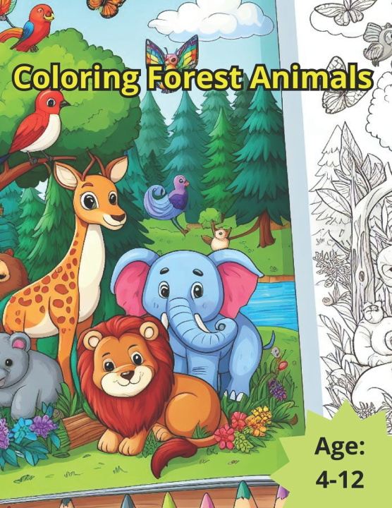 Kniha Coloring Forest Animals Luiz Matias