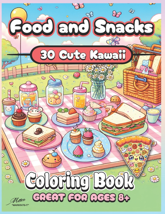 Kniha Kawaii Food and Snacks Coloring Book Marco Calloni