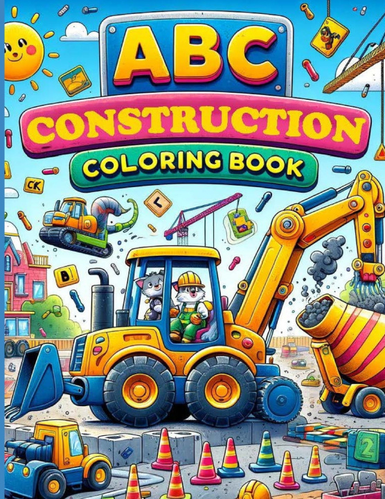 Knjiga ABC Construction Coloring Book Casey Allen