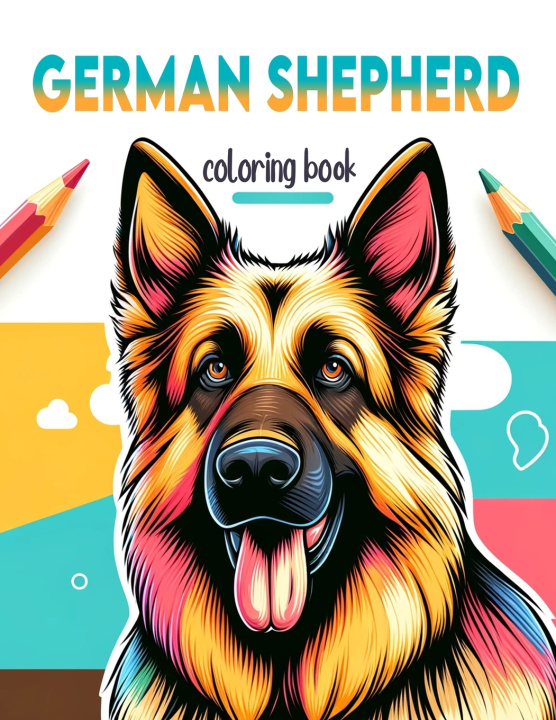 Book German Shepherd Coloring book Marvin Peters Art