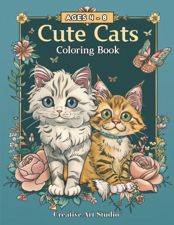 Kniha Cute Cats Coloring Book Creative Art Studio