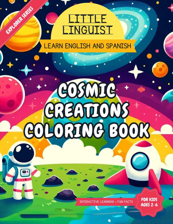 Kniha Little Linguist Cosmic Creations Coloring Book Little Linguist