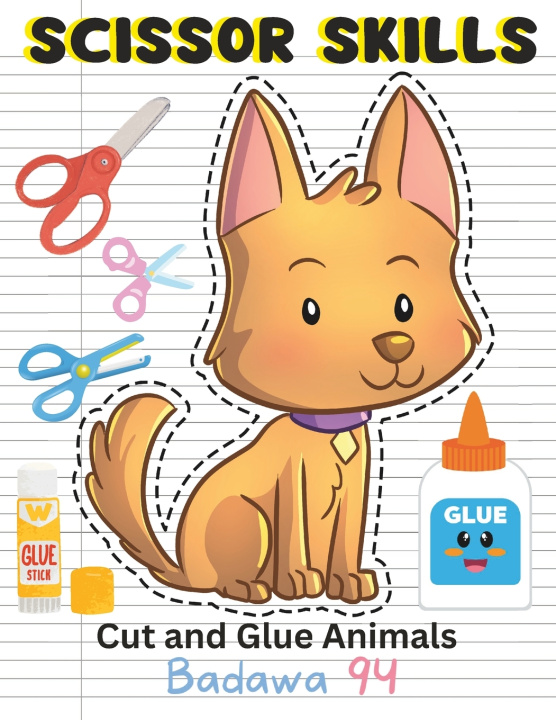 Kniha Cut and Glue Animals Badawa 94