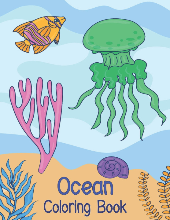 Knjiga Ocean Coloring Book Oussama Zinaoui