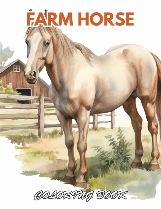 Książka Farm Horse Coloring Book Owen Scott