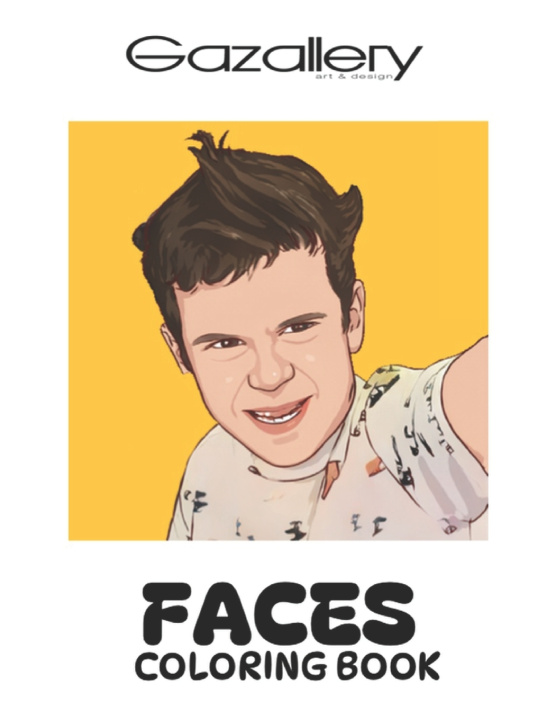 Knjiga Gazallery FACES Coloring Book Joseph Gazal
