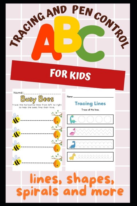 Libro Pen Control Grip, Practice For Kids With Line Tracing, Letters, Shapes and More Samantha Brown