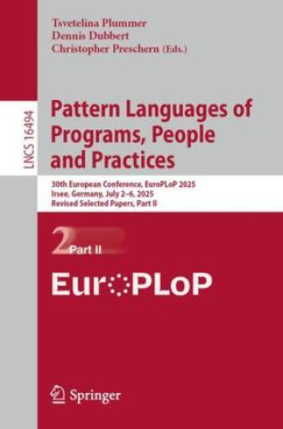 Kniha Pattern Languages of Programs, People and Practices Tsvetelina Plummer