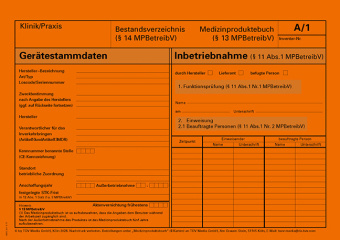 Kniha Medizinproduktebuch/ Bestandsverzeichnis TÜV Media GmbH