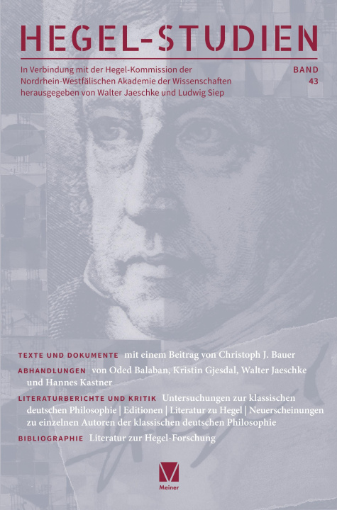 Książka Hegel-Studien 43 Walter Jaeschke