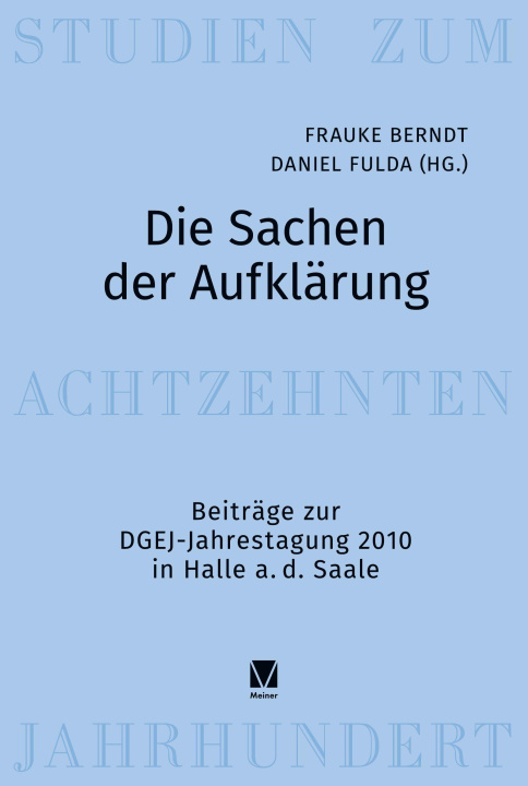 Buch Die Sachen der Aufklärung Daniel Fulda