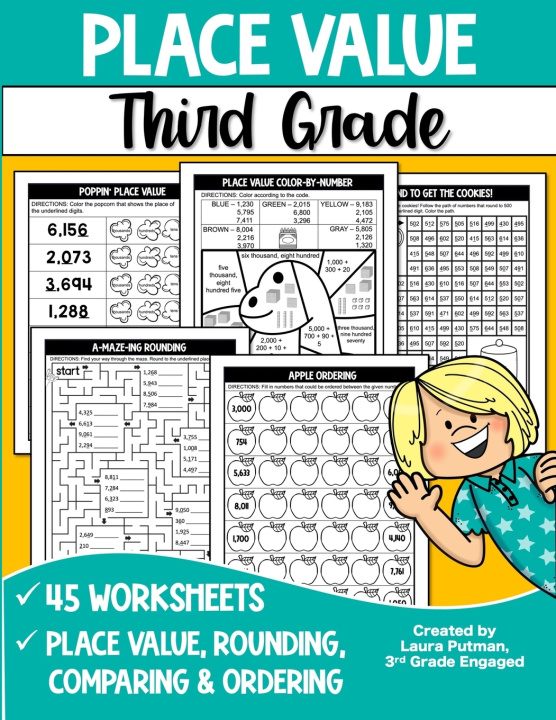 Kniha Place Value Third Grade Laura Putman