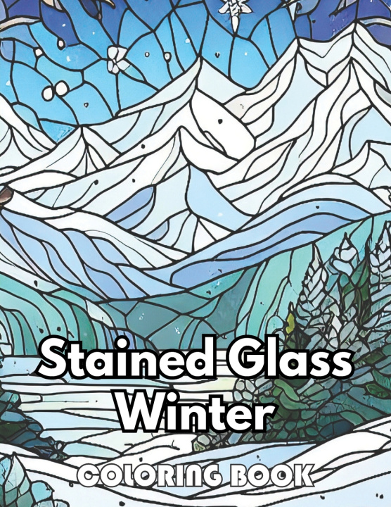 Knjiga Stained Glass Winter Coloring Book Simpson Collen