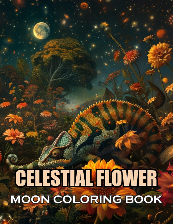 Knjiga Celestial Flower Moon Coloring Book Wilson Genie