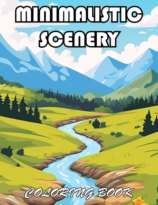 Kniha Minimalistic Scenery Coloring Book Phinell Hamu