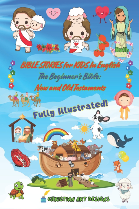 Knjiga BIBLE STORIES for KIDS In English Christian Art Designs