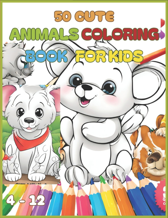 Knjiga animal coloring book for kids Jorelle Le Goavec