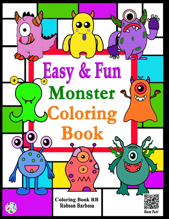 Book Monster Coloring Book Robson Barbosa