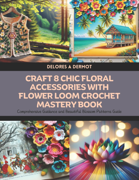 Kniha Craft 8 Chic Floral Accessories with Flower Loom Crochet Mastery Book Delores A Dermot
