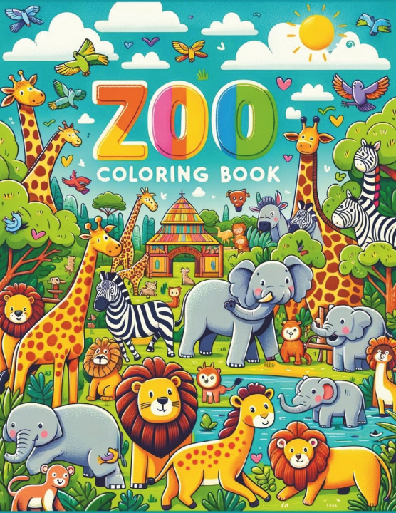 Buch Zoo Coloring Book Michelle Hartman
