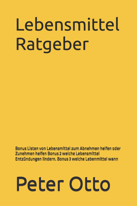 Kniha Lebensmittel Ratgeber Peter Otto