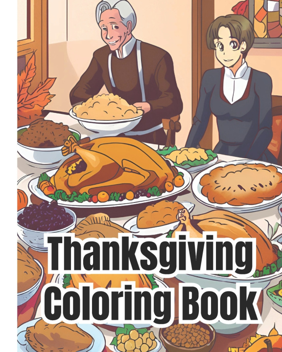 Libro Thanksgiving Coloring Book Dana Nguyen