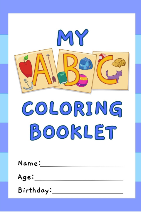 Knjiga Blue ABC Coloring Book for Kids Sarah Coelho