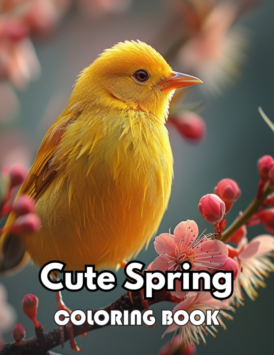 Kniha Cute Spring Coloring Book Simon Nappaa