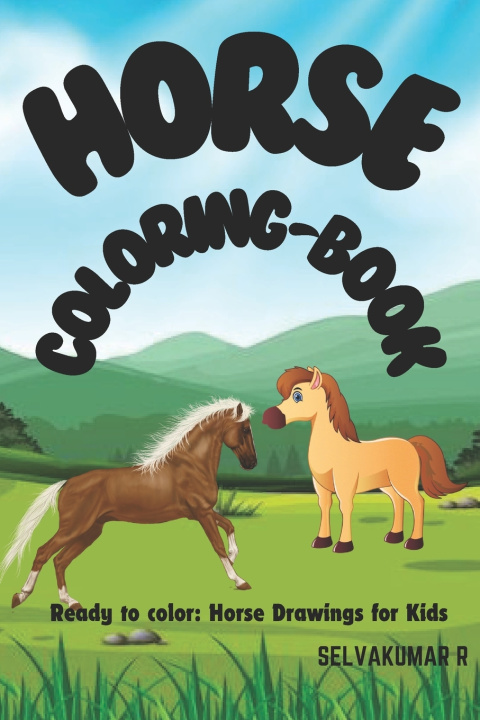 Kniha Horse Coloring Book Selvakumar R