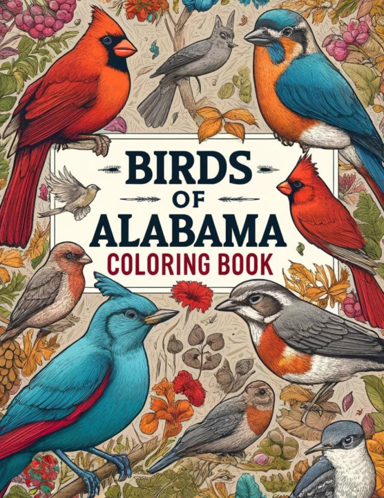 Libro Birds of Alabama Coloring Book Jon Martin