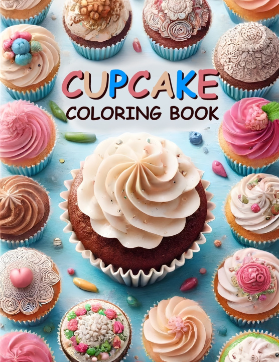 Kniha Cupcake Coloring Book Maximilian Valtor
